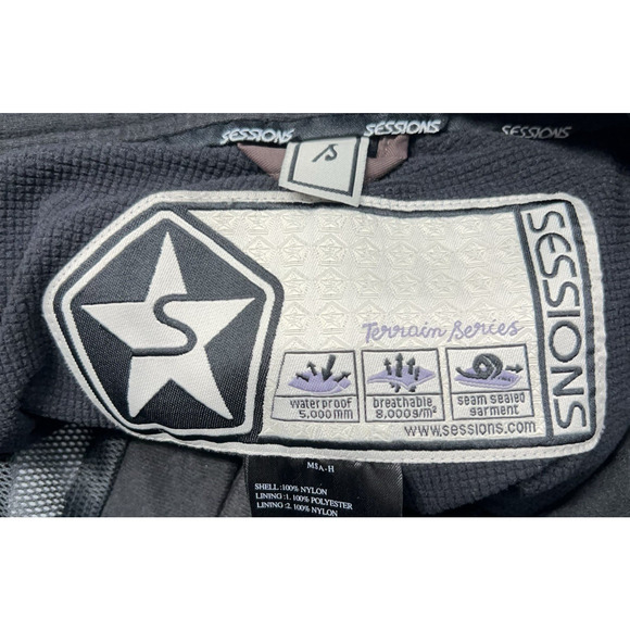 Sessions Kristy Ski Snowboard Pants Women's S Brown Terrain Series Waterproof - Picture 14 of 16